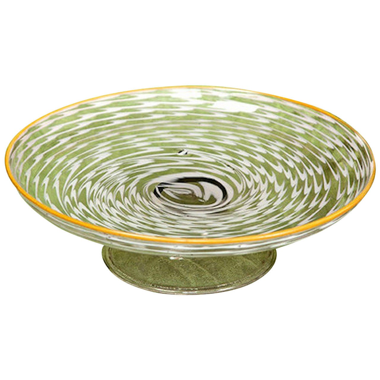 17th Century Unique Venetian Glass Tazza For Sale