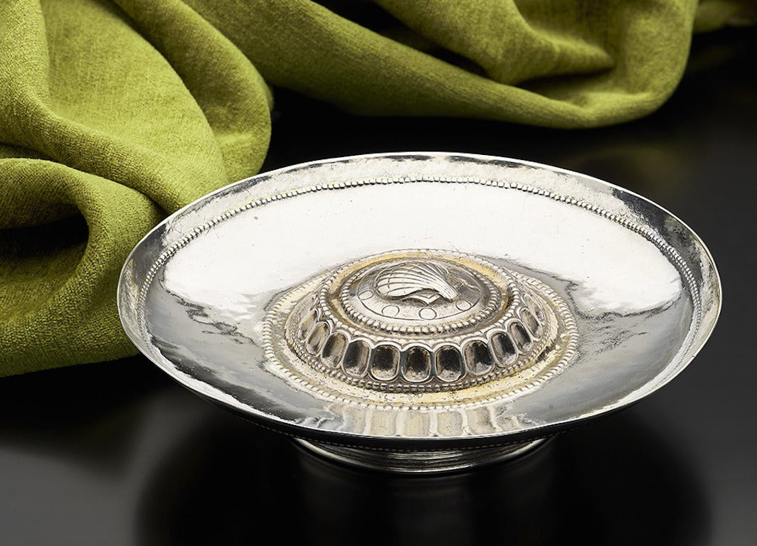 Parcel-Gilt Footed Renaissance Salver