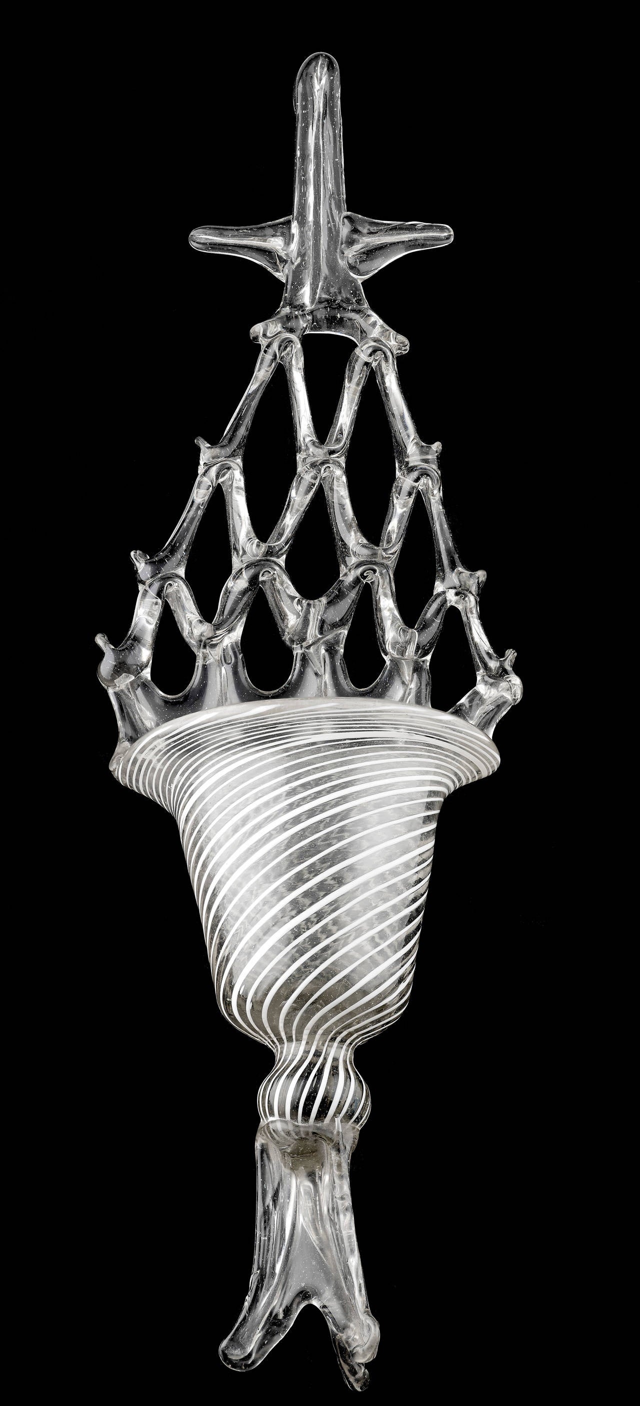 Catalan Glass Holy Water Stoup