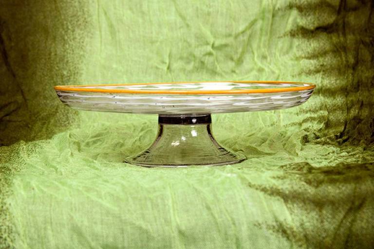 17th Century Unique Venetian Glass Tazza In Excellent Condition For Sale In Bewdley, Worcestershire