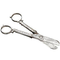 Rare Pair of Charles I Silver Scissors, England circa 1635-1640