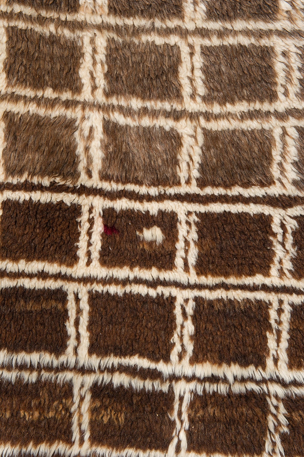 Vintage TULU o PATU (Decke), warme Kastanienfarbe und weiche Wolle : moderner minimalistischer Geschmack -
Geeignet auf einem Sessel, nicht nur als Teppich wie üblich -
nr. 391.