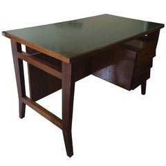 Gio Ponti Midcentury Wood Desk with Laminated Top for Schirolli, circa 1950