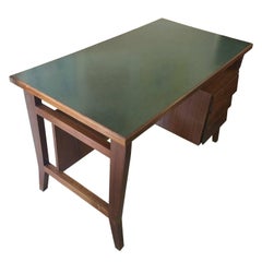 Gio Ponti Midcentury Wood Desk with Laminated Top for Schirolli, circa 1950