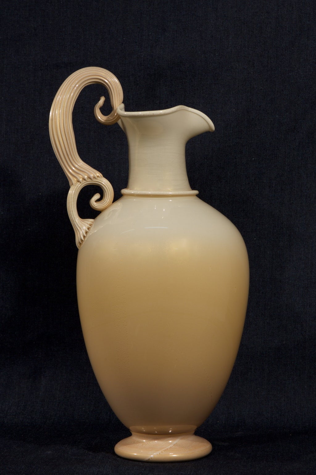 Wonderful milky- glass Murano vintage carafe or vase, probably unique piece.
nr. O/3764.