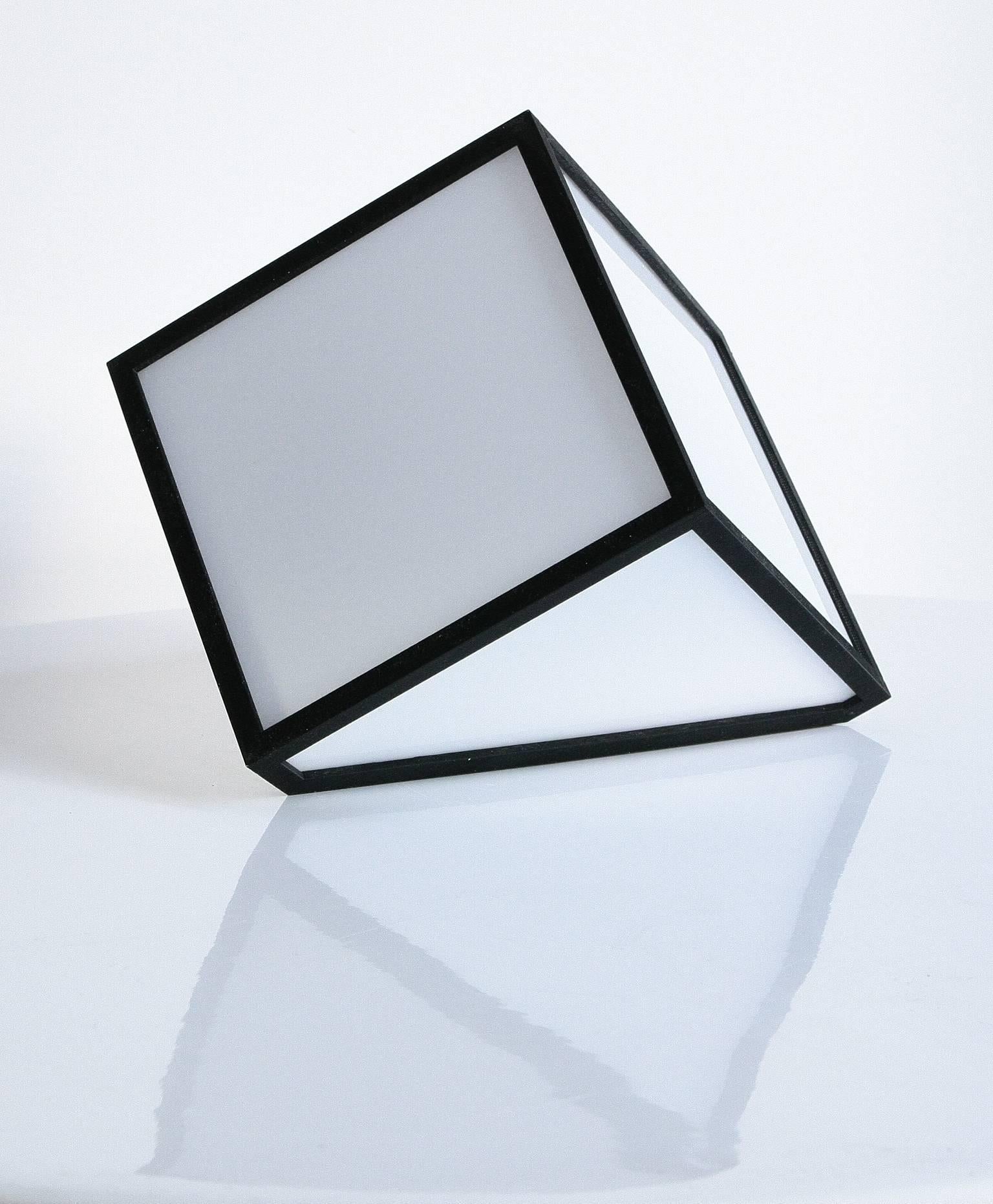 Fabiano Speziari Contemporary Minimalist 7face Cube Italian Table Lamp, 2017 For Sale 2