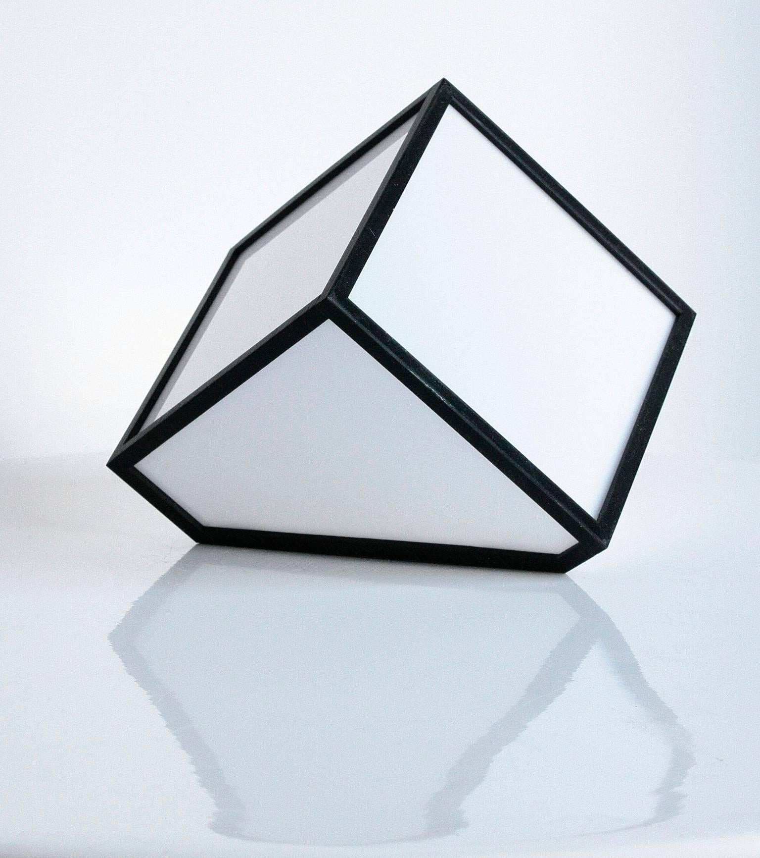 Fabiano Speziari Contemporary Minimalist 7face Cube Italian Table Lamp, 2017 For Sale 3