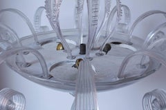 Barovier e Toso Midcentury Blown Murano Glass Italian Floor Lamp, 1940s