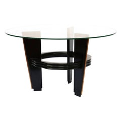 Vittorio Valabrega Art Deco Birch and Mahogany Italian Coffee Table, 1930