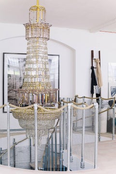 19th Century English Crystal Cut Glass Chandelier, Fully Restored.