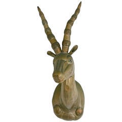 Large Sergio Bustamante Stag Wall Sculpture