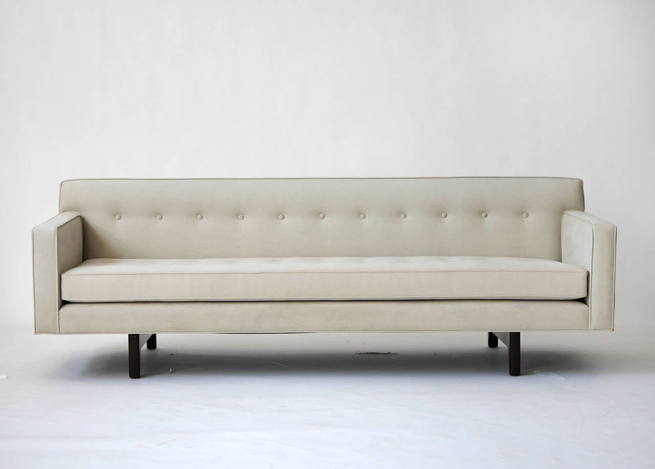 Modern Edward Wormley Bracket Back Sofa For Sale