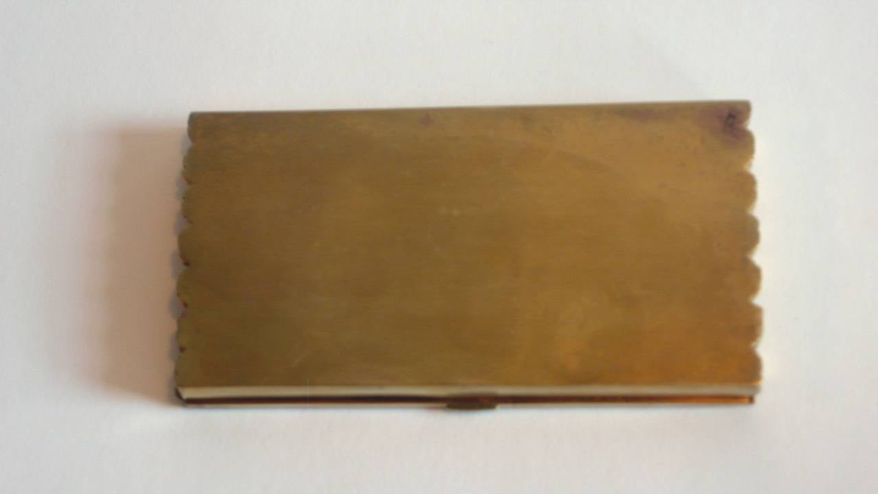 Line Vautrin Gilt Bronze Box Cordages For Sale 1
