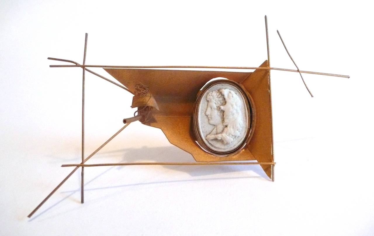 Unique Ted Noten Cameo Brooch