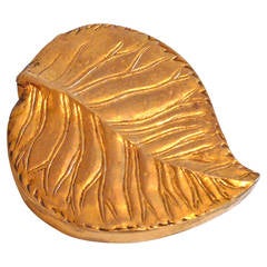 Line Vautrin Gilt Bronze Compact