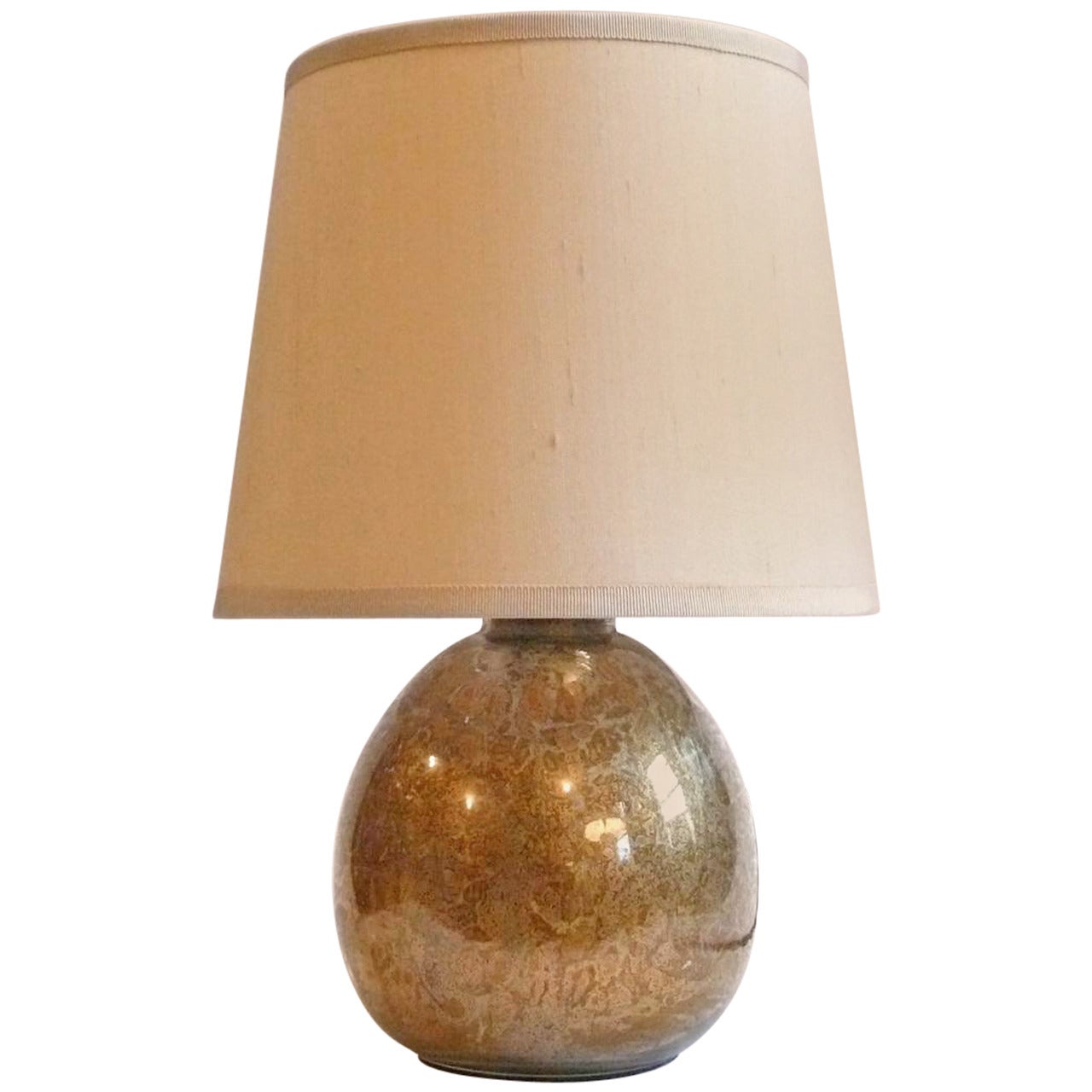 Verre Eglomise Lamp For Sale