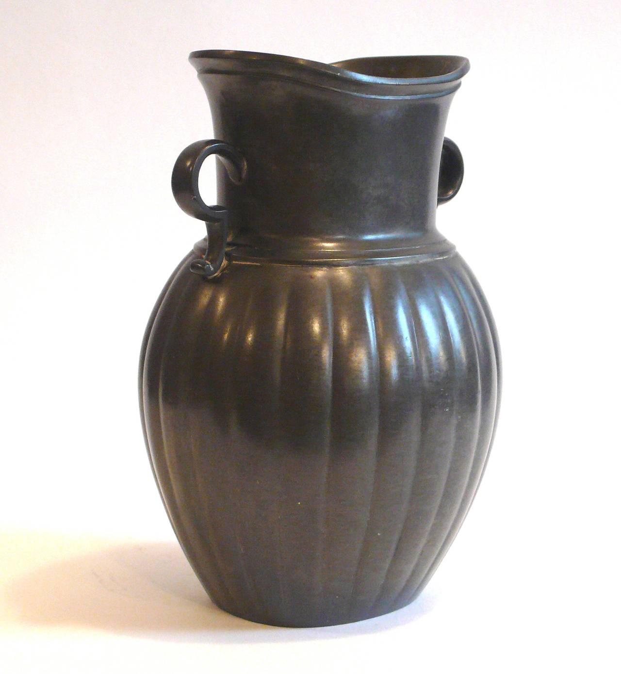 Danish Just Andersen Pewter Vase For Sale