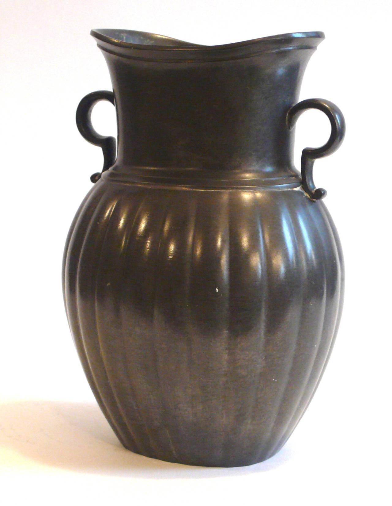 Just Andersen Pewter Vase In Good Condition For Sale In New York, NY