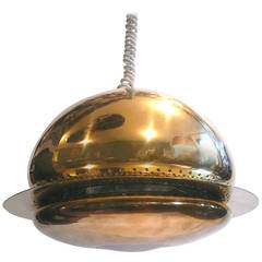 Afra and Tobia Scarpa Niceta Brass Light Fixture for Flos