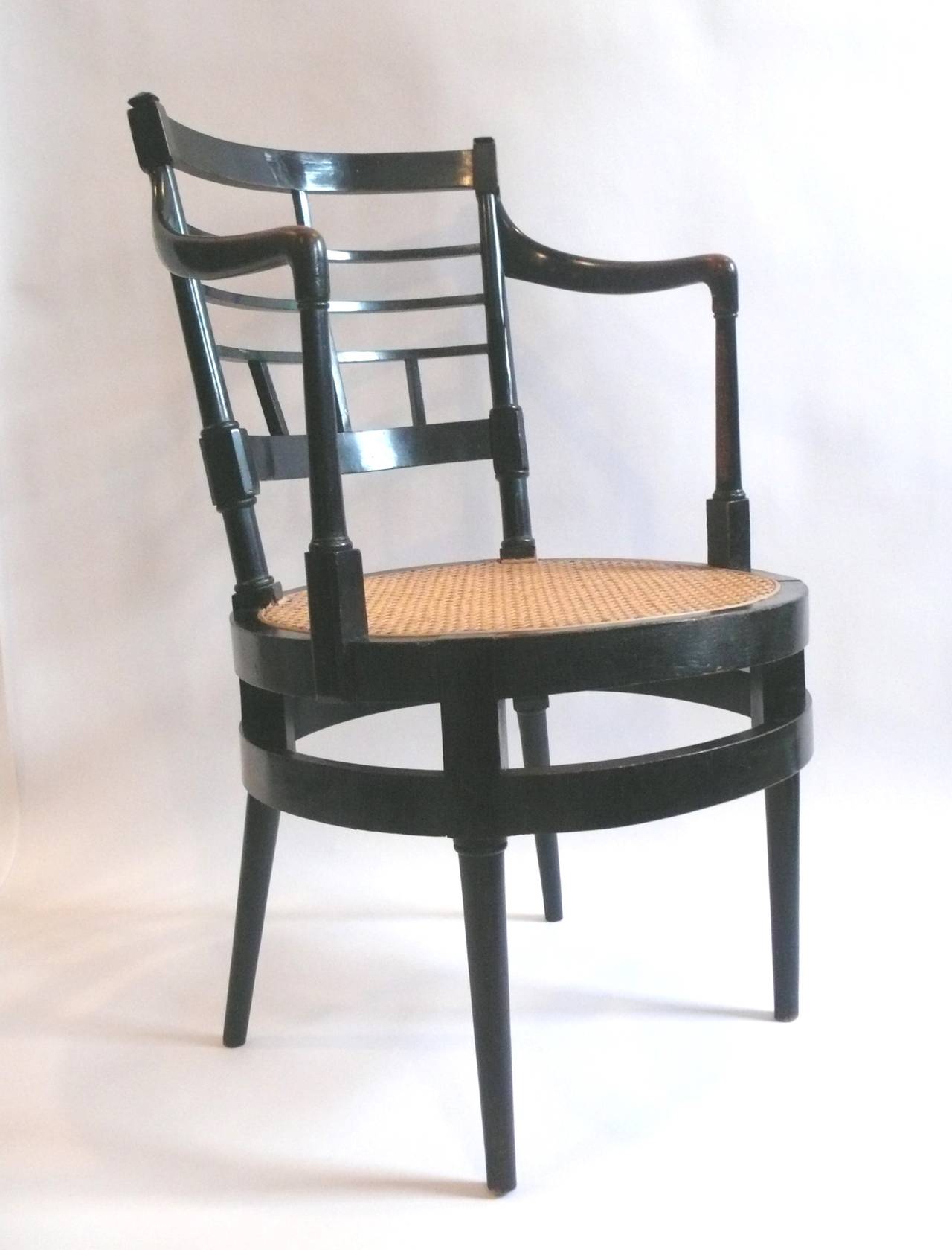 Wood Pair of Edward William Godwin Armchairs For Sale