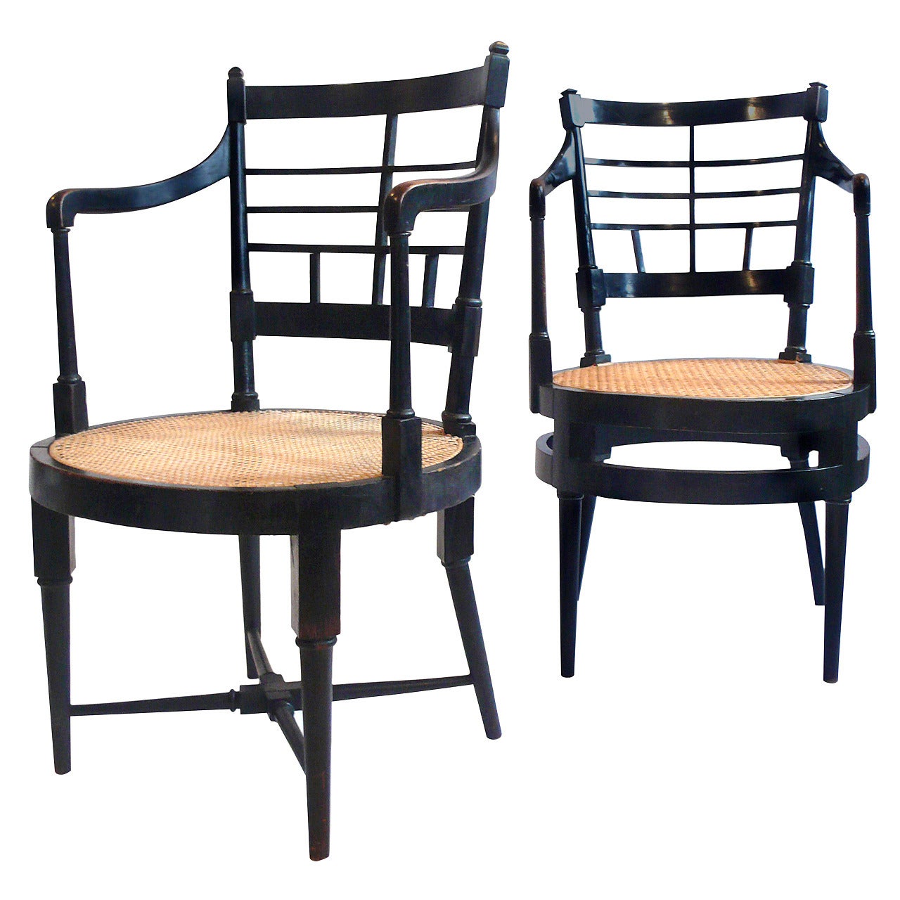 Pair of Edward William Godwin Armchairs For Sale