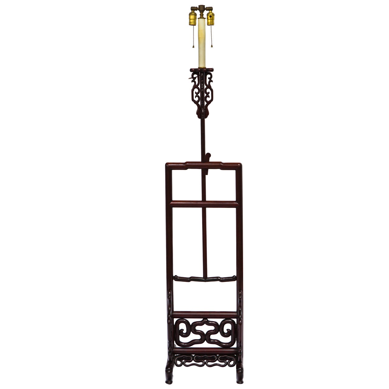 Chinese Export Adjustable Height Floor Lamp