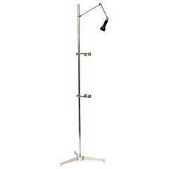 Nickel Plated Illuminated Easel in the style of Angelo Lelli