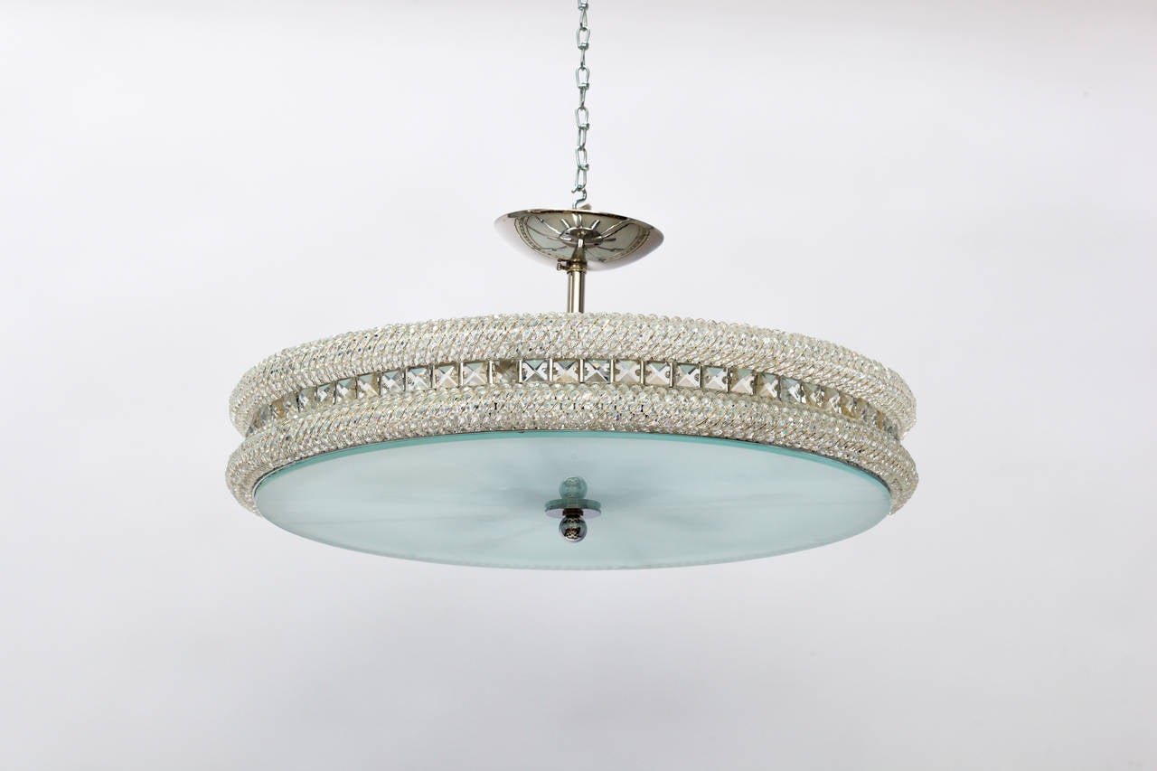 Custom-Made Crystal  Chandelier
