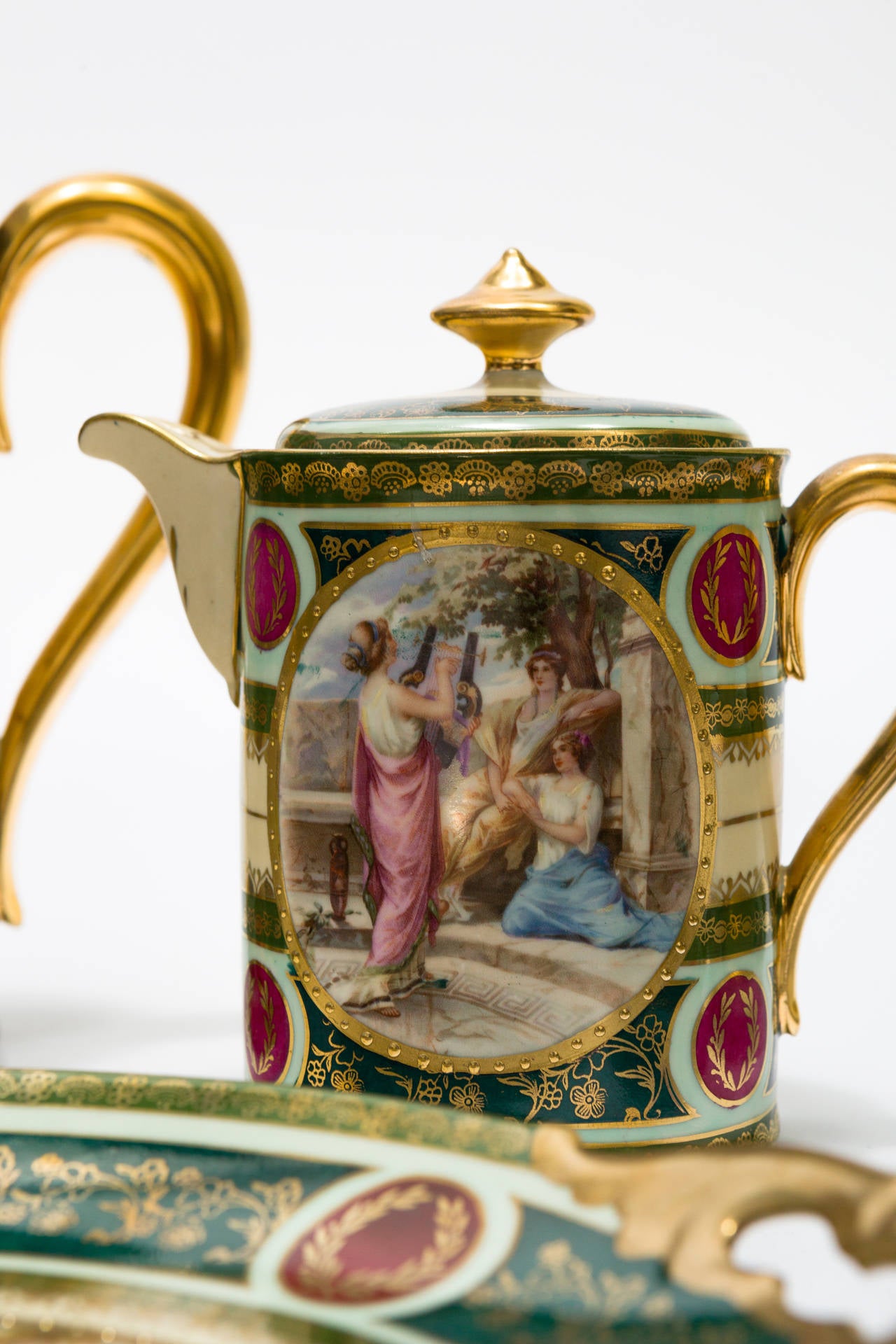 Victorian Antique Kerag Karlsbad Czech Tea/Dessert Pieces
