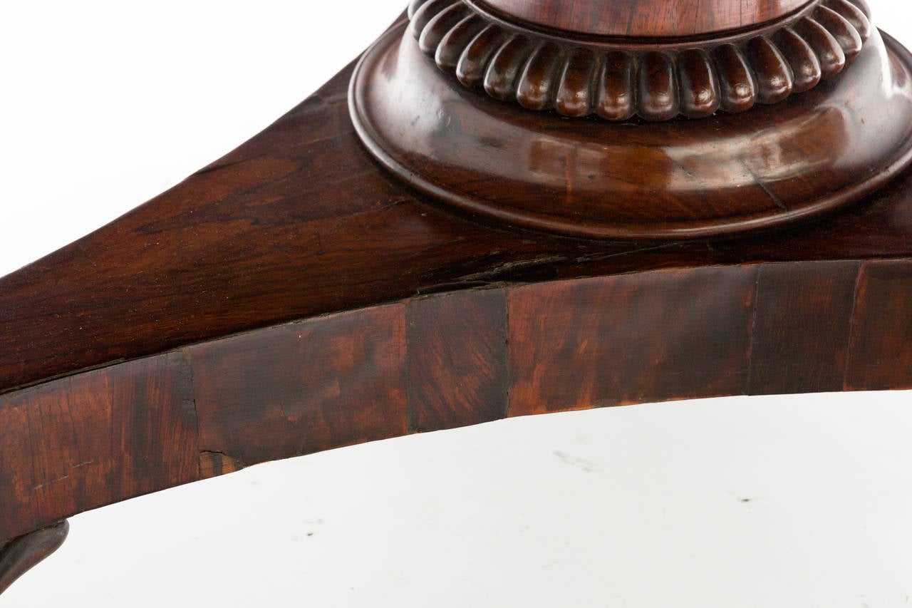 19th Century English Regency Tilt-Top Pedestal Table 4
