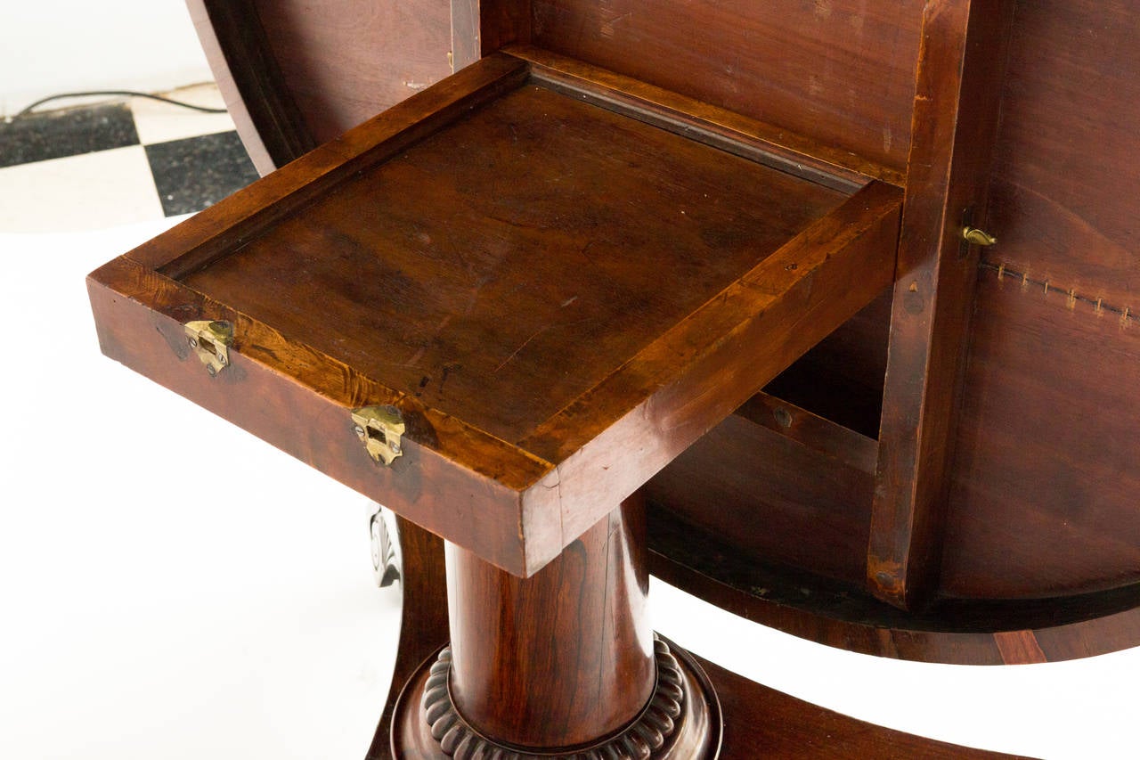 19th Century English Regency Tilt-Top Pedestal Table 1
