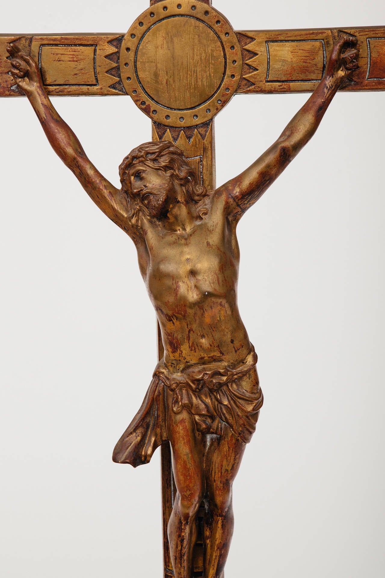 Cast 19th Century Italian Bronze Statue of Jesus Christ