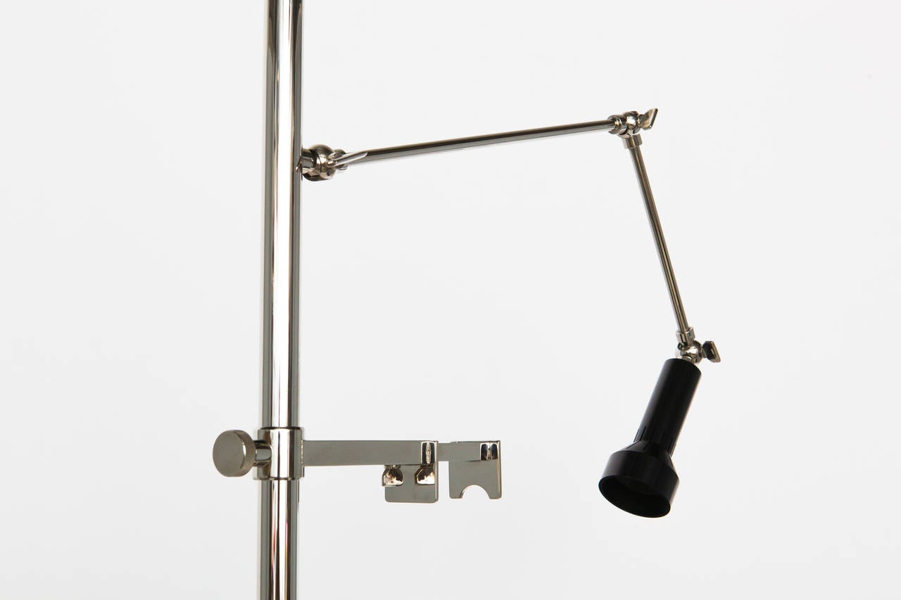 Nickel Plated Illuminated Easel in the style of Angelo Lelli 2