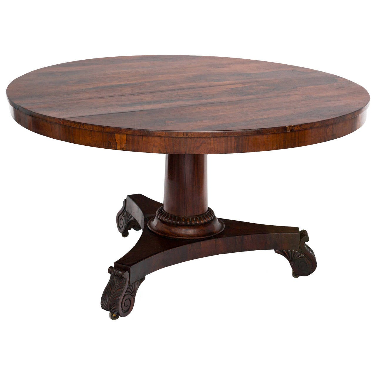 19th Century English Regency TiltTop Pedestal Table at 1stDibs
