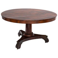 19th Century English Regency Tilt-Top Pedestal Table