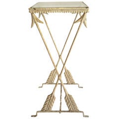 French Iron Arrow Side Table