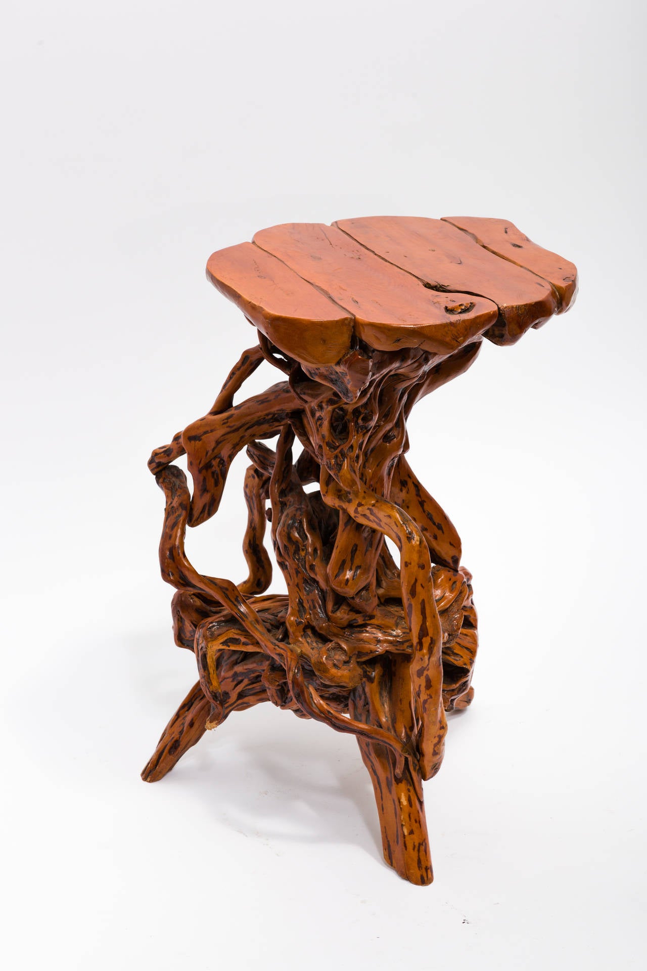 Late 20th Century Solid Wood Root Occasional Table