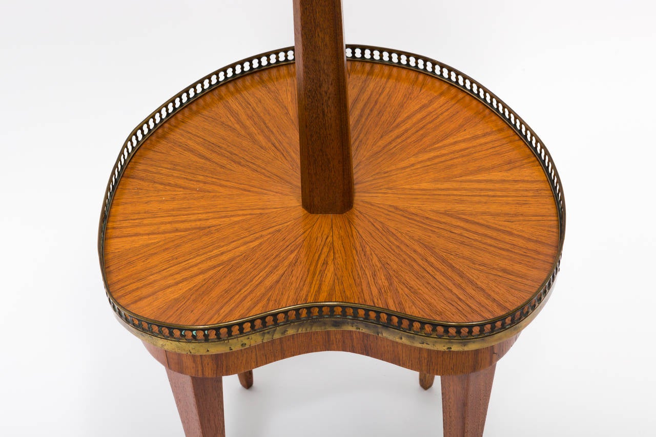 Brass French Two-Tier Occasional Table