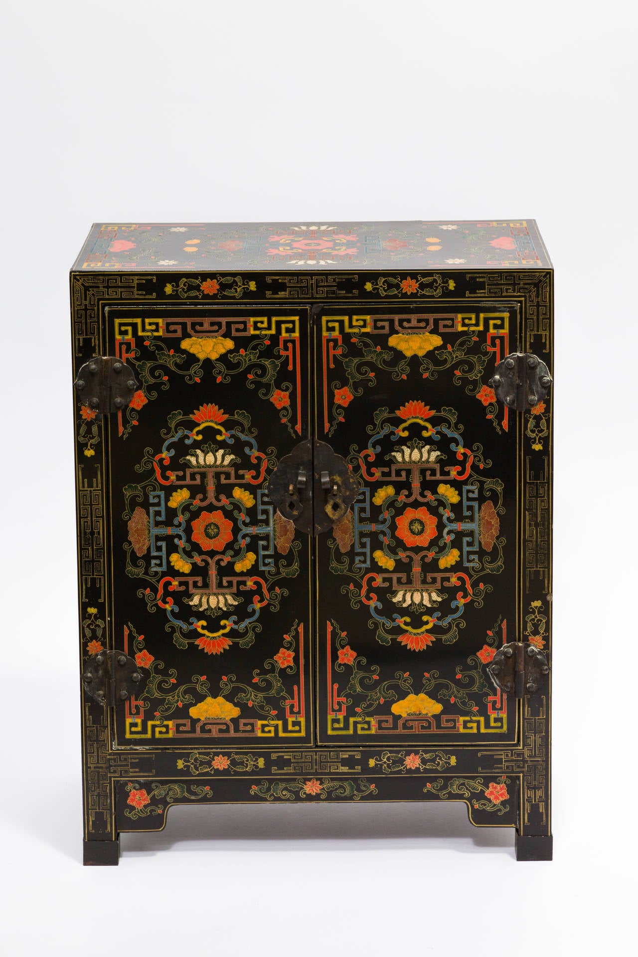 Asian Hand Painted Cabinet