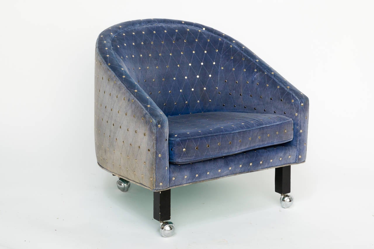 American Pair Of Kipp Stewart Style Lounge Chairs