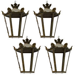 Large French Bronze Lantern
