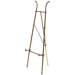 Antique Early 20th Century Folding Brass Easel
