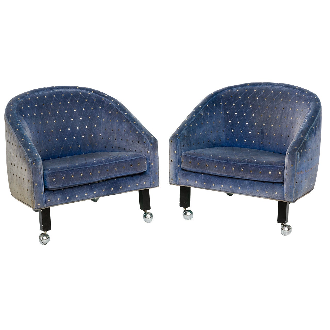 Pair Of Kipp Stewart Style Lounge Chairs