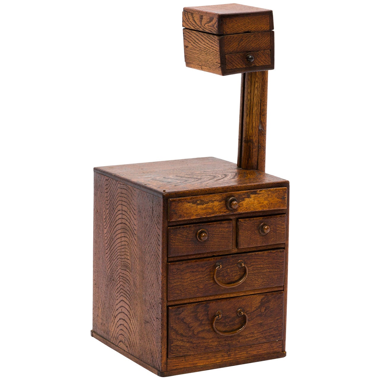 Antique Japanese Wood Trinket/Sewing Box