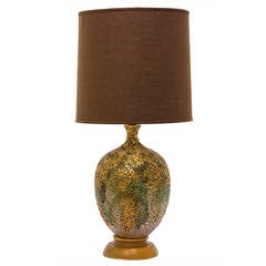 LARGE Texturized Ceramic Lamp