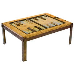 Vintage Tommaso Barbi Backgammon Table