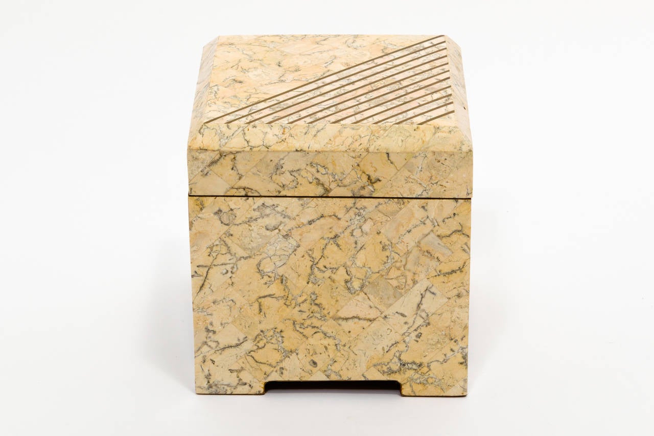 Schachtel aus Mosaikstein im Zustand „Hervorragend“ im Angebot in Tarrytown, NY