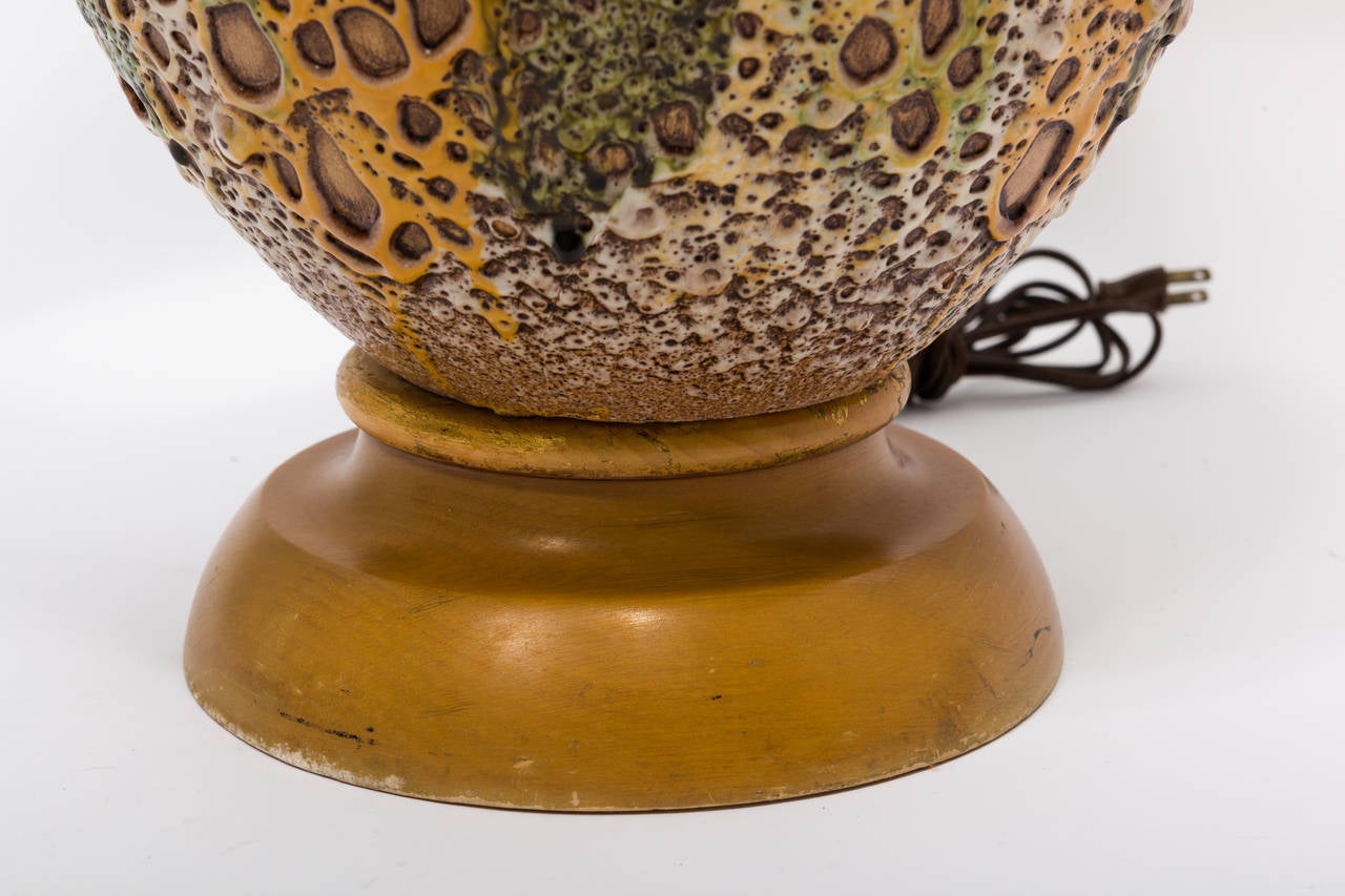 LARGE Texturized Ceramic Lamp 1