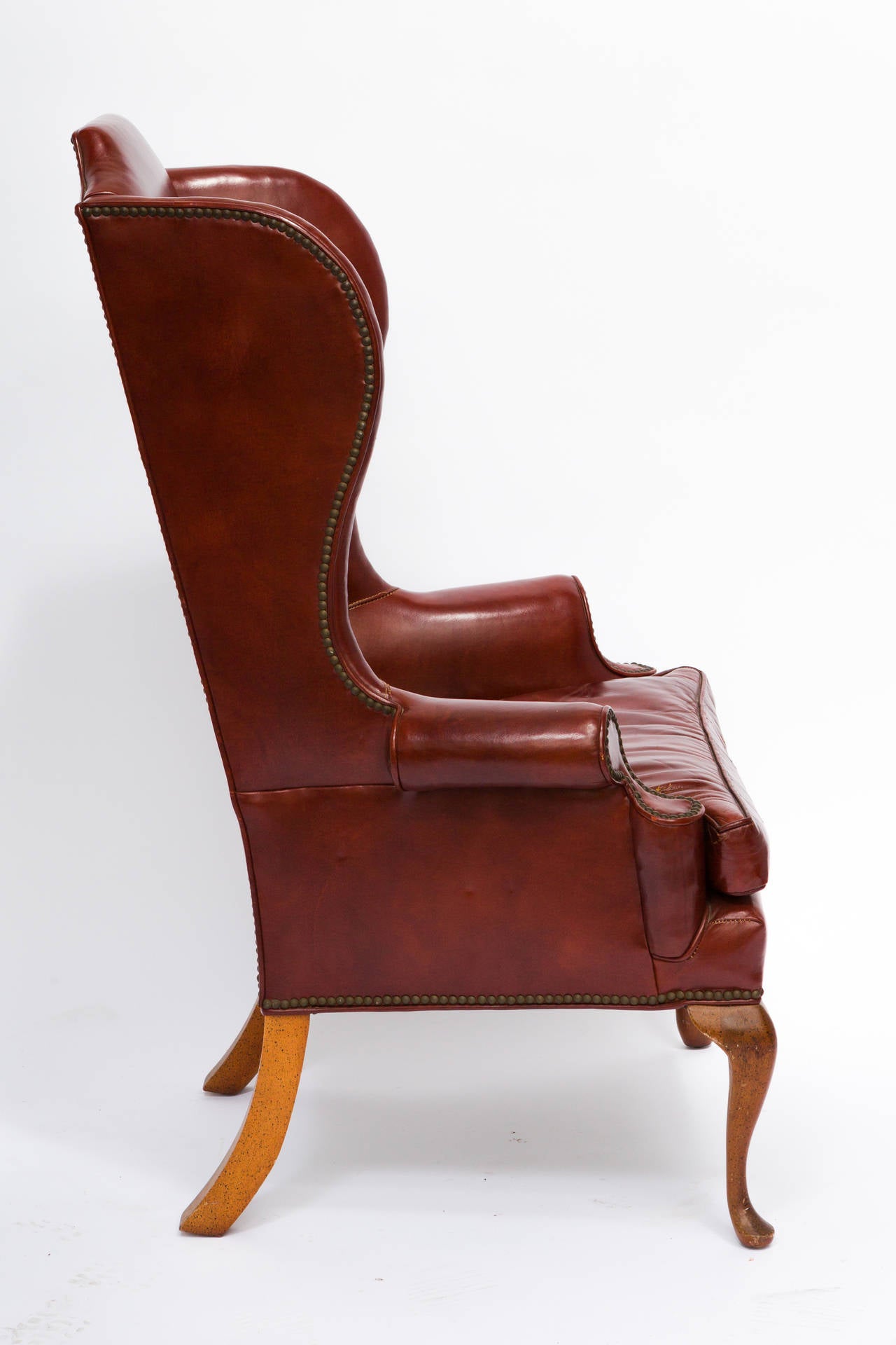 Leather Wing Chair 1