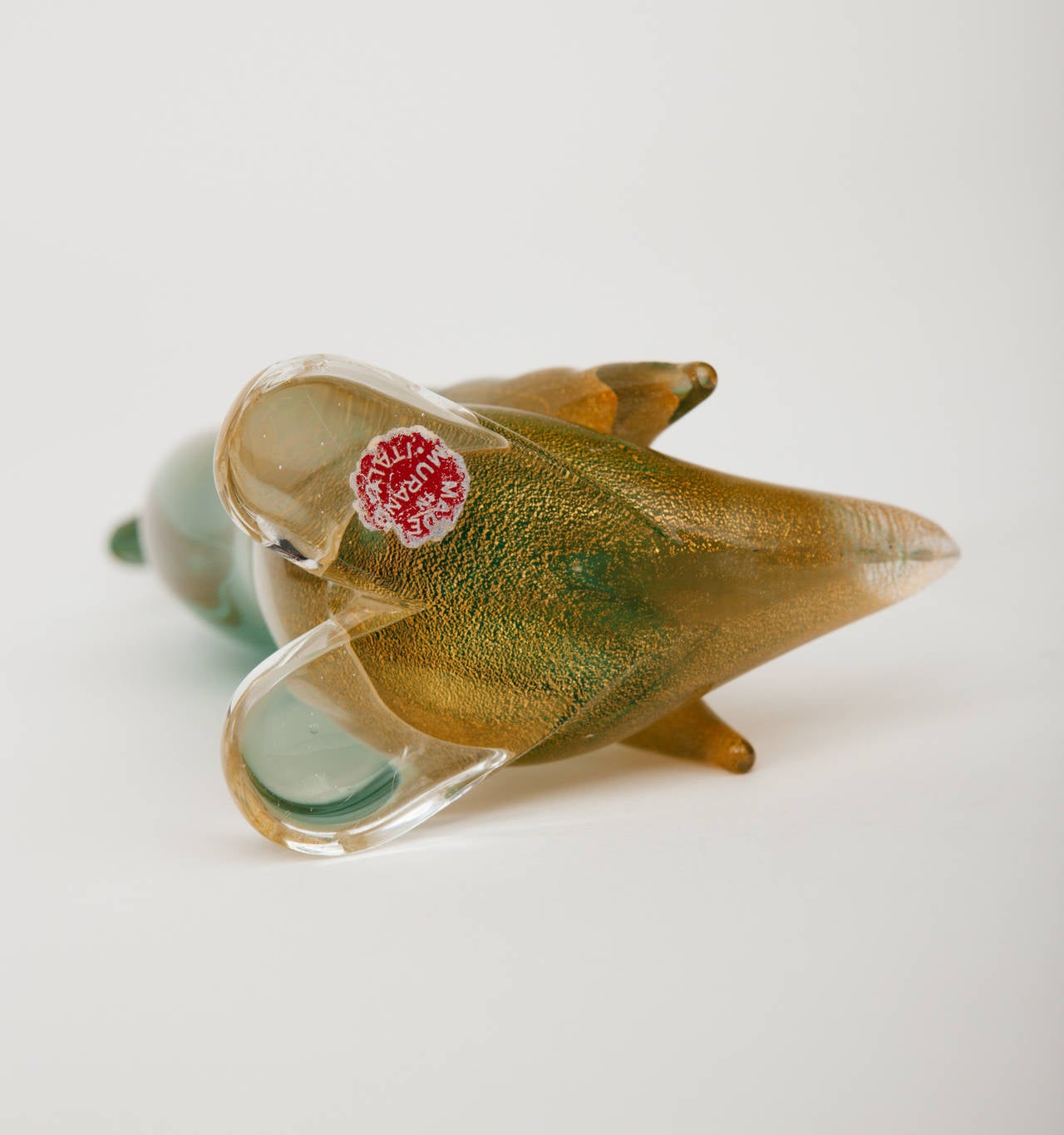 Murano Glass Duck with Gold Leaf 3